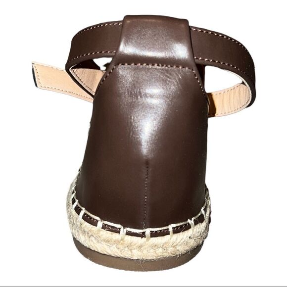 Journee Collection Womens Lyddia Brown Faux Leather Flat Sandals 10M New - Picture 5 of 8